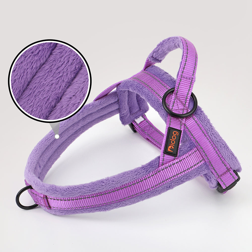 No Pull Reflective Velvet Dog Harness - My Puppy Fresh