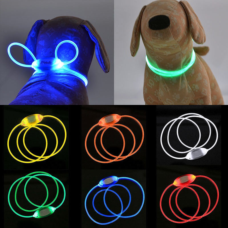 Adjustable LED Glowing Dog Collar - My Puppy Fresh