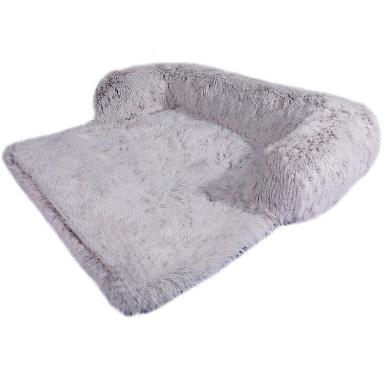 Calming Faux Fur Plush Dog Bed - My Puppy Fresh