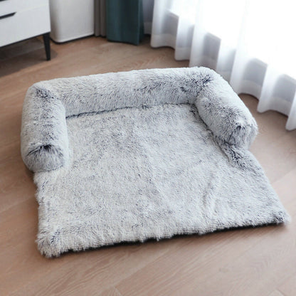 Calming Faux Fur Plush Dog Bed - My Puppy Fresh