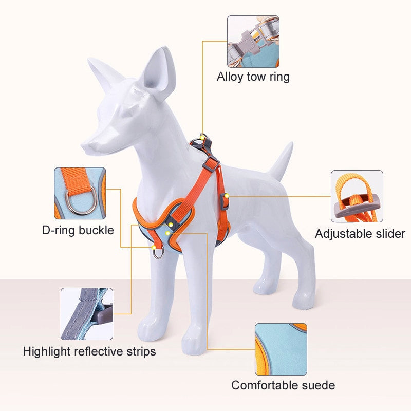 Charming Reflective Dog Harness - My Puppy Fresh