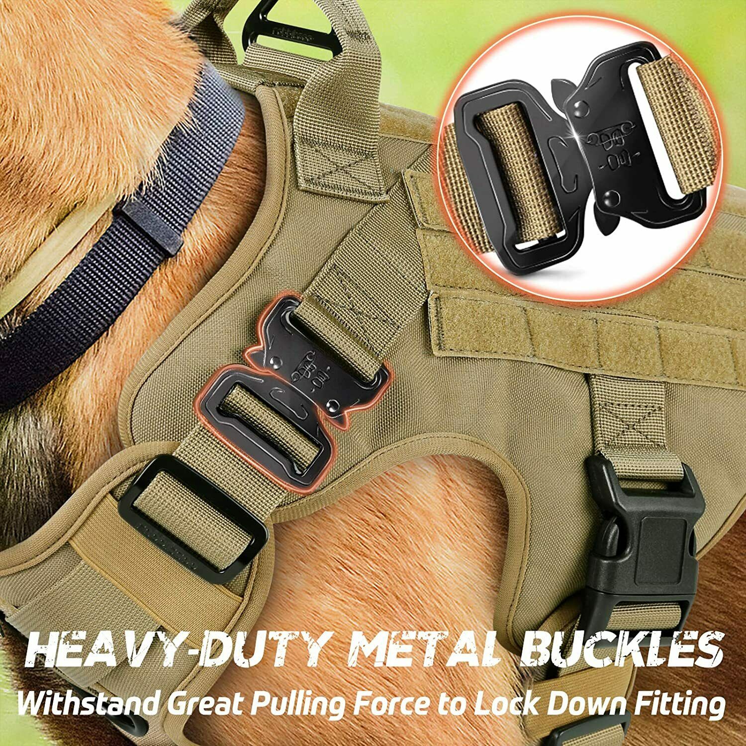 Tactical No Pull Military Dog Harness - My Puppy Fresh