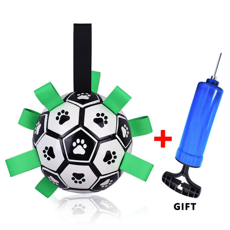 Dog Interactive Soccer Ball with Grab Tabs - My Puppy Fresh