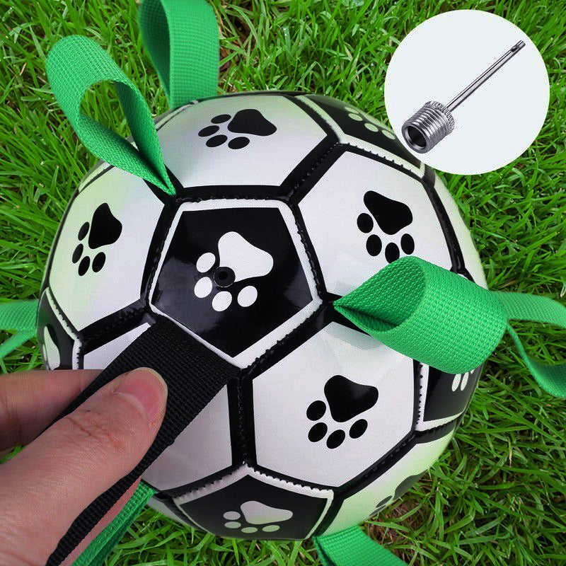 Dog Interactive Soccer Ball with Grab Tabs - My Puppy Fresh