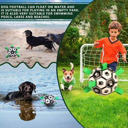 Dog Interactive Soccer Ball with Grab Tabs - My Puppy Fresh