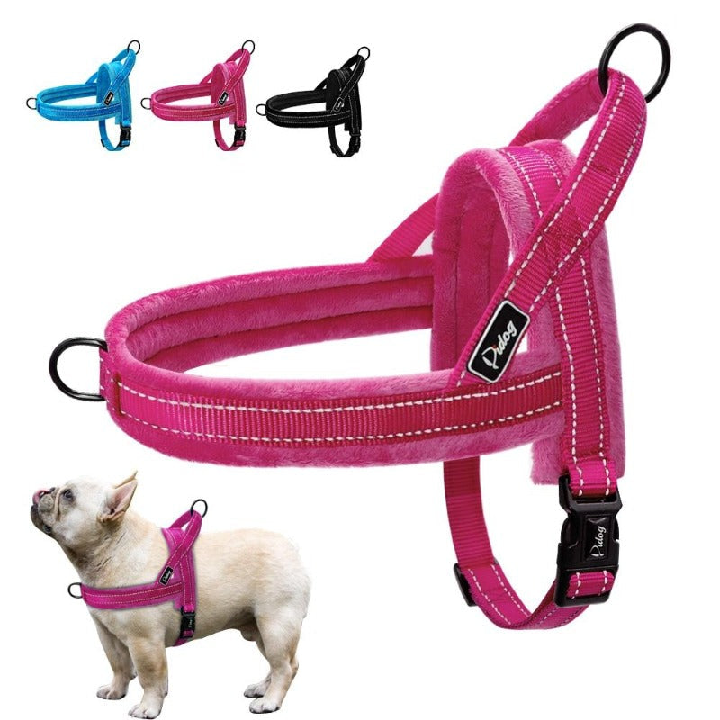 No Pull Reflective Velvet Dog Harness - My Puppy Fresh