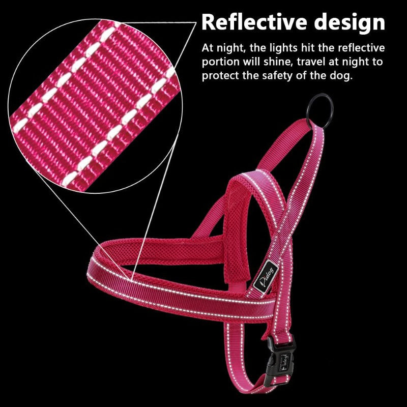 No Pull Reflective Velvet Dog Harness - My Puppy Fresh