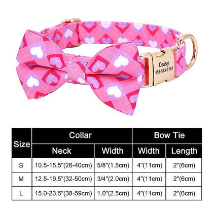 Custom Printed Nylon Bowknot Dog Collar - My Puppy Fresh