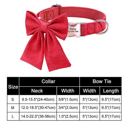 Custom Printed Nylon Bowknot Dog Collar - My Puppy Fresh