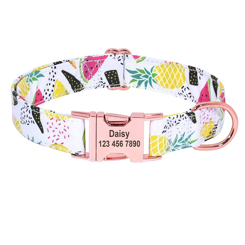 Custom Printed Nylon Bowknot Dog Collar - My Puppy Fresh