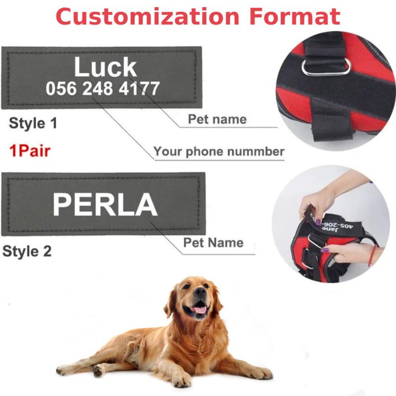 Personalized No Pull Reflective Dog Harness - My Puppy Fresh