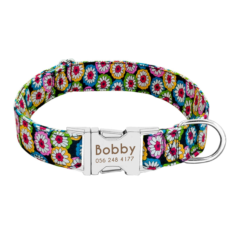 Personalized Nylon Dog Collar - My Puppy Fresh