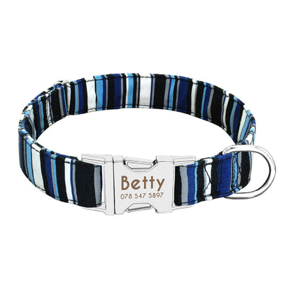 $ Personalized Nylon Dog Collar $ - My Puppy Fresh