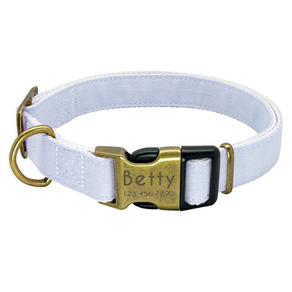 $ Personalized Nylon Dog Collar $ - My Puppy Fresh