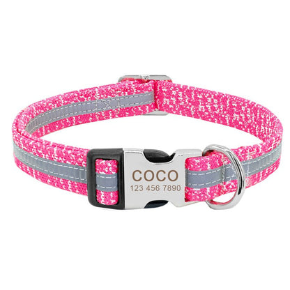 Personalized Nylon Dog Collar - My Puppy Fresh