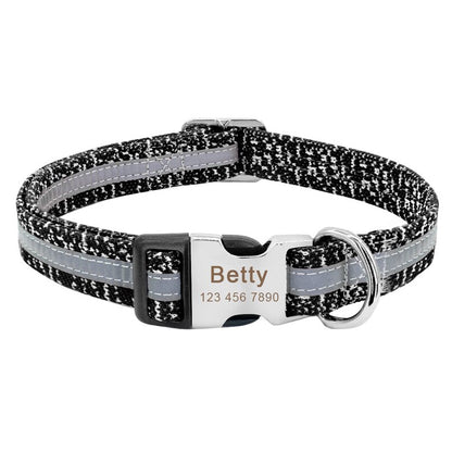 $ Personalized Nylon Dog Collar $ - My Puppy Fresh