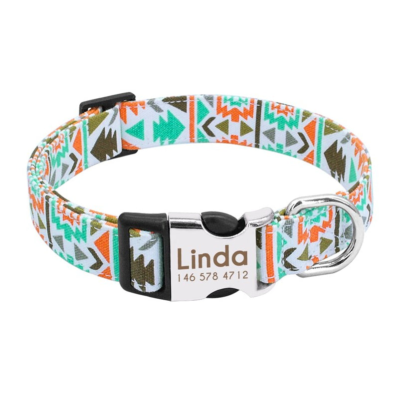 $ Personalized Nylon Dog Collar $ - My Puppy Fresh