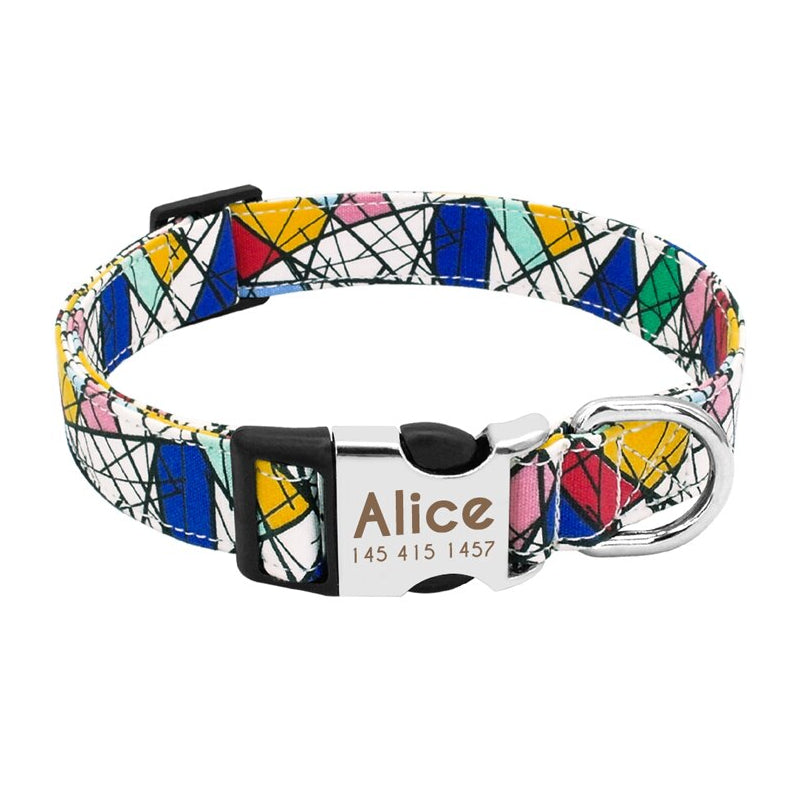 $ Personalized Nylon Dog Collar $ - My Puppy Fresh