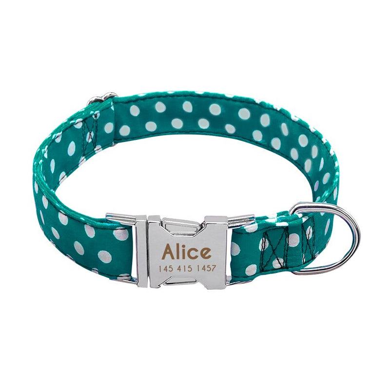 $ Personalized Nylon Dog Collar $ - My Puppy Fresh