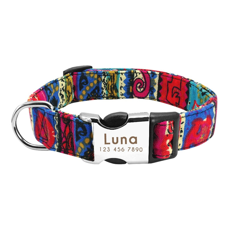 $ Personalized Nylon Dog Collar $ - My Puppy Fresh