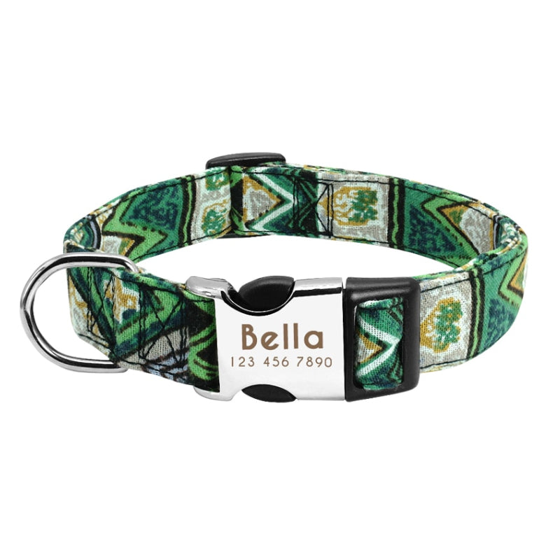 $ Personalized Nylon Dog Collar $ - My Puppy Fresh