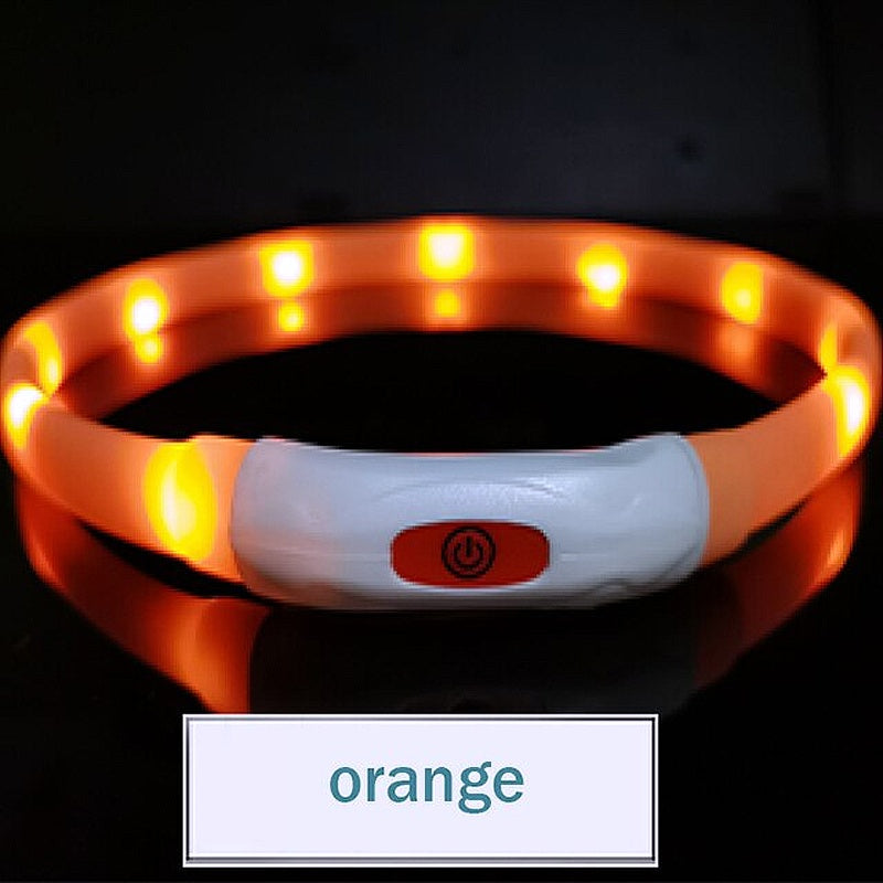 Glowing Safety LED Collar For Furry Friends - My Puppy Fresh