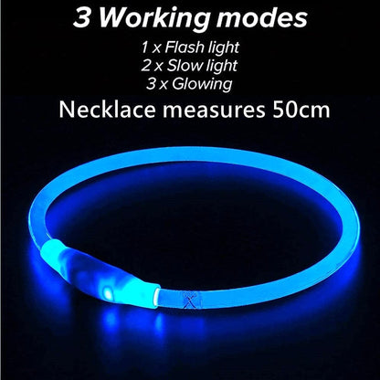 Glowing LED Collar for Dogs and Cats - My Puppy Fresh