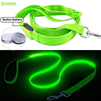 Glowing LED Dog Leash - Keep Your Pets Safe in Darkness - My Puppy Fresh