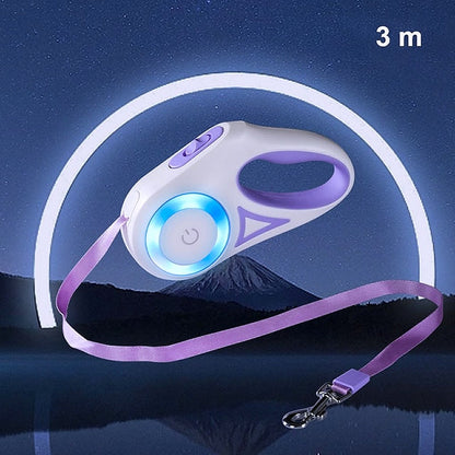 3M 5M Automatic Retractable LED Luminous Dog Leash - My Puppy Fresh