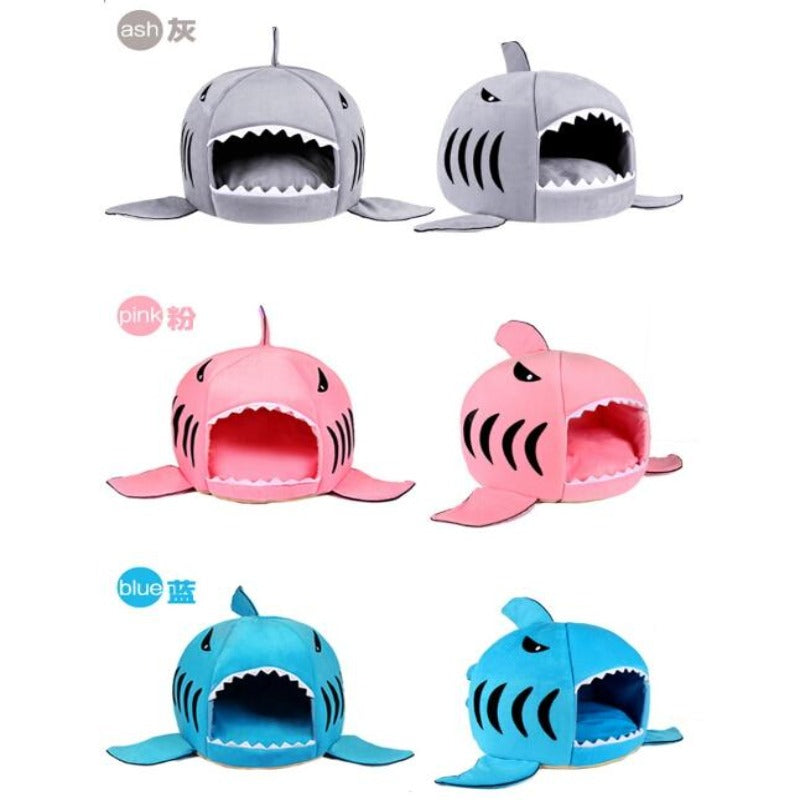 Shark Pet Bed For Small Medium Dogs Cats - My Puppy Fresh