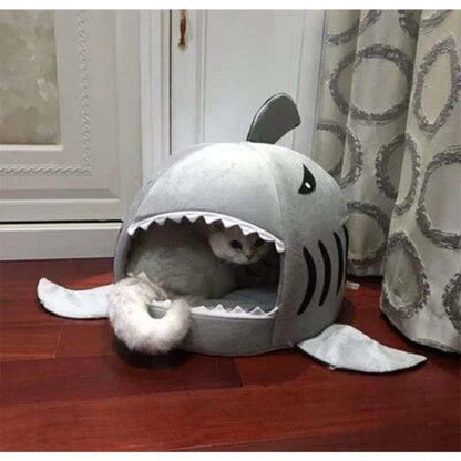 Shark Pet Bed For Small Medium Dogs Cats - My Puppy Fresh