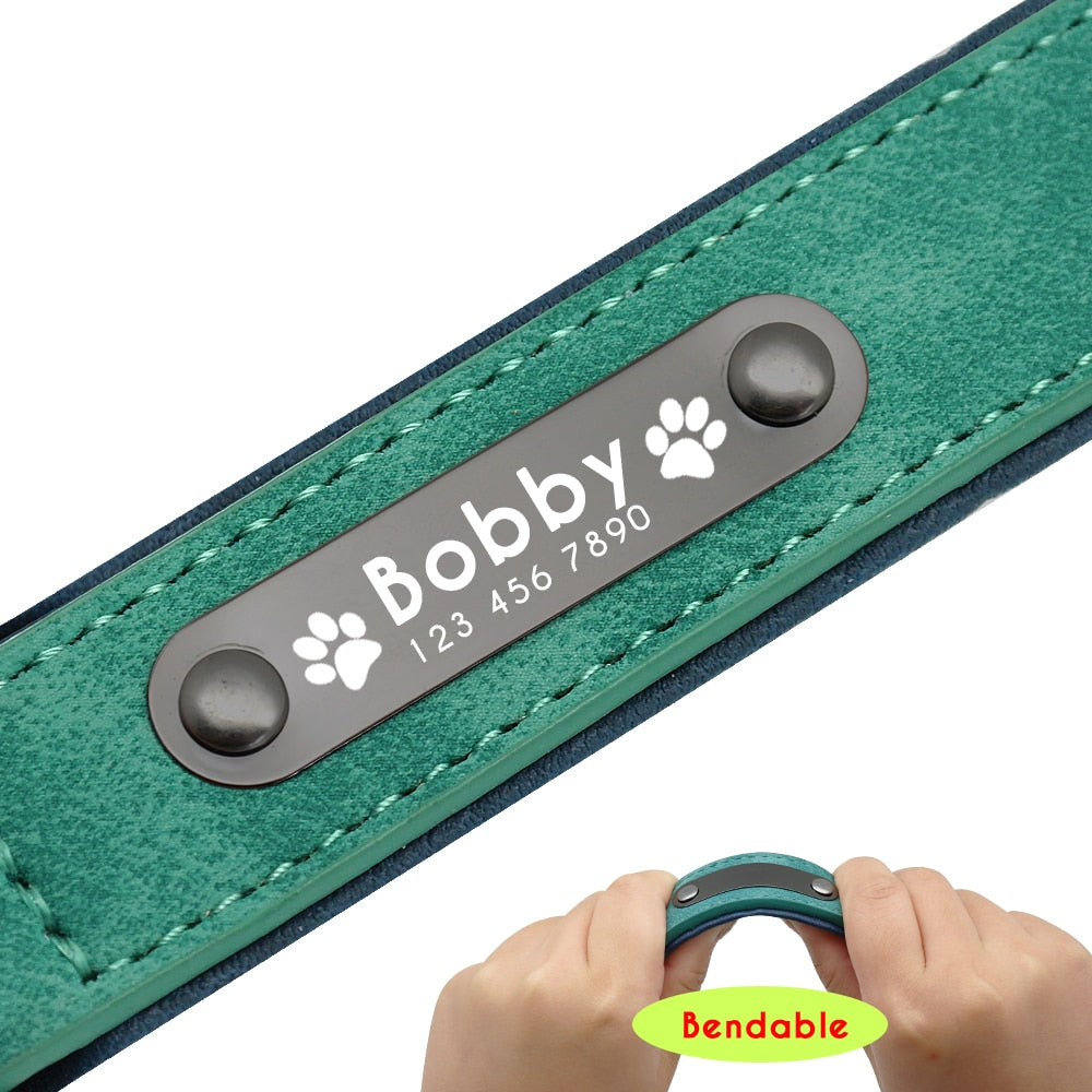 Personalized Leather Dog Collar and Leash - My Puppy Fresh