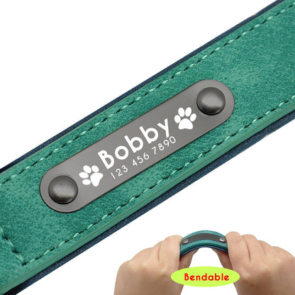 Personalized Leather Dog Collar and Leash - My Puppy Fresh