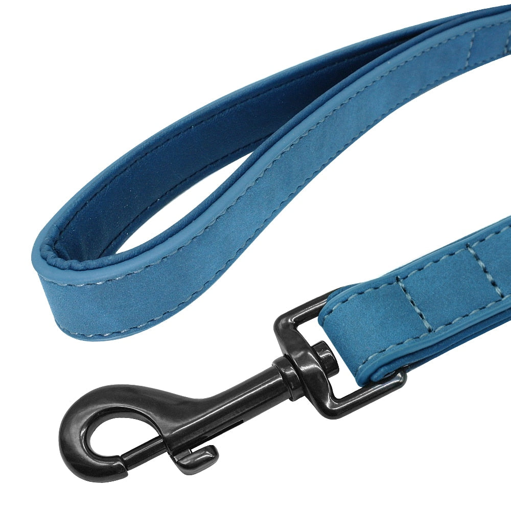 Personalized Leather Dog Collar and Leash - My Puppy Fresh