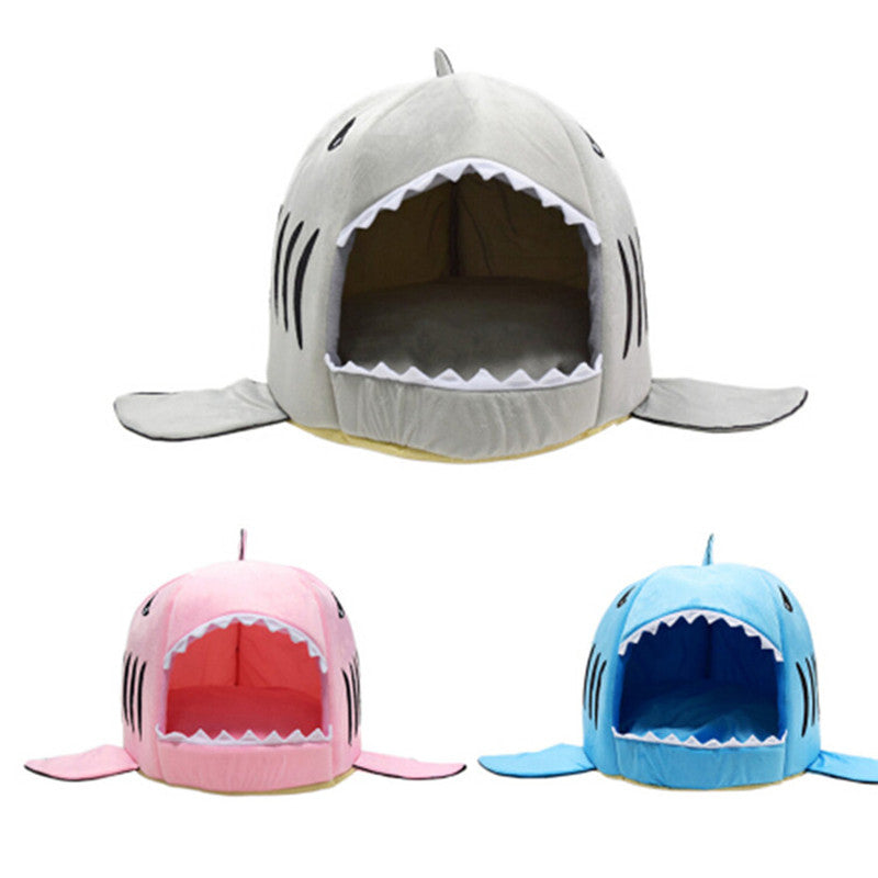 Shark Pet Bed For Small Medium Dogs Cats - My Puppy Fresh