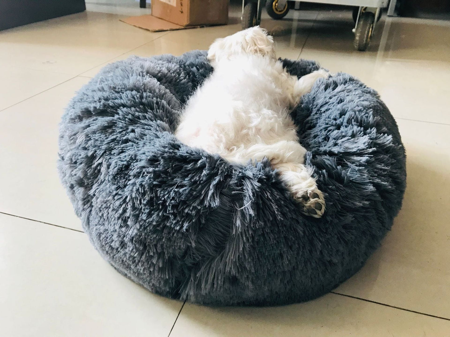 Donut Faux Fur Pet Bed - My Puppy Fresh