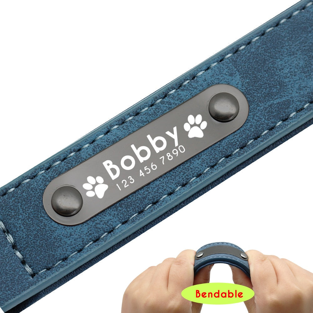 Personalized Leather Dog Collar and Leash - My Puppy Fresh