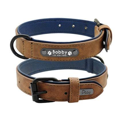 Personalized Leather Dog Collar and Leash - My Puppy Fresh