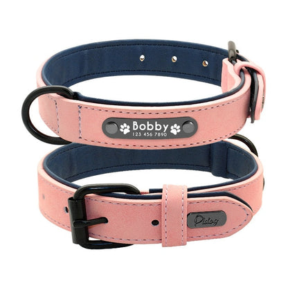 Personalized Leather Dog Collar and Leash - My Puppy Fresh