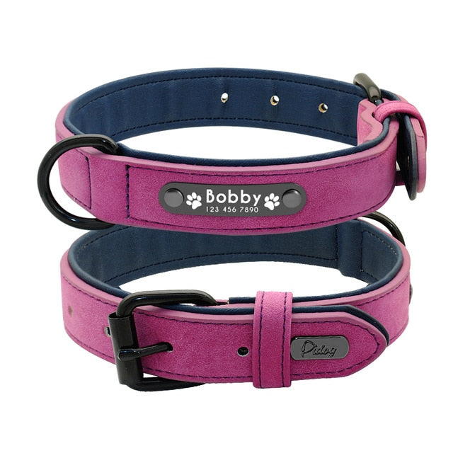 Personalized Leather Dog Collar and Leash - My Puppy Fresh