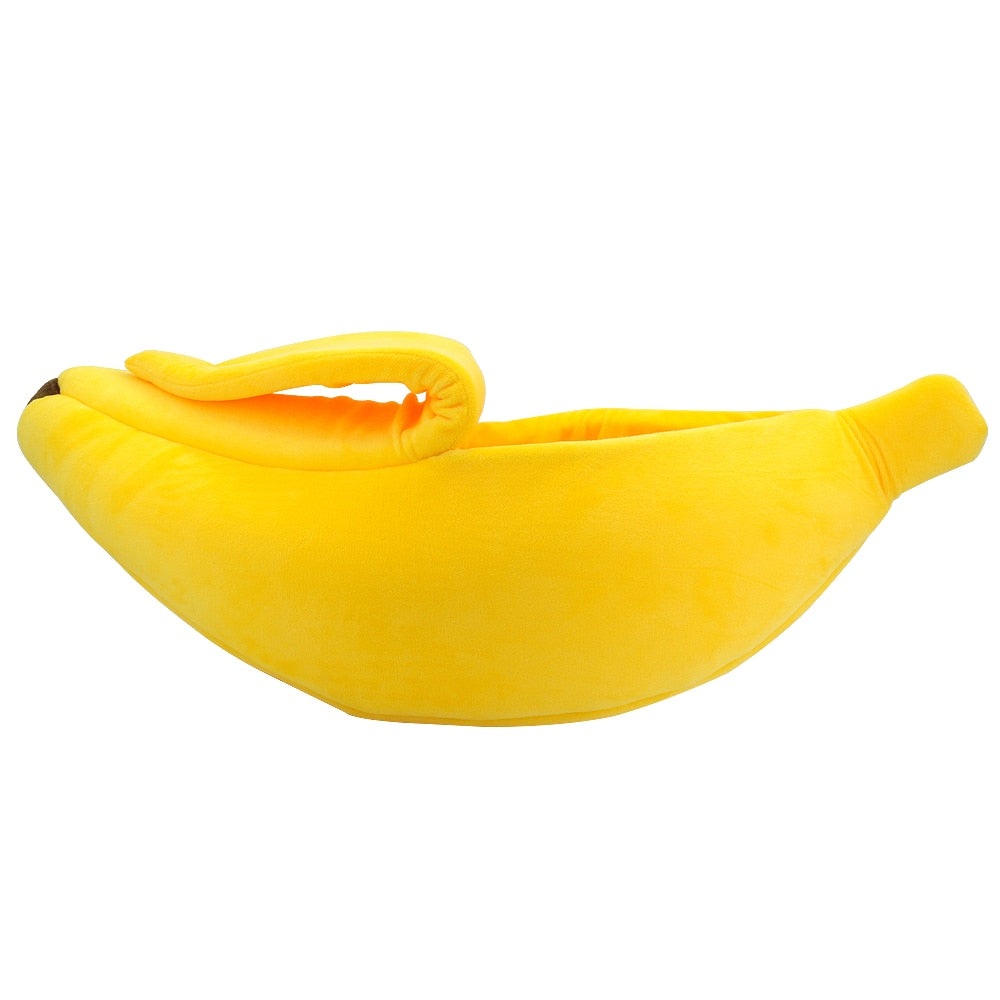 Cute Banana Cat Dog Bed - My Puppy Fresh