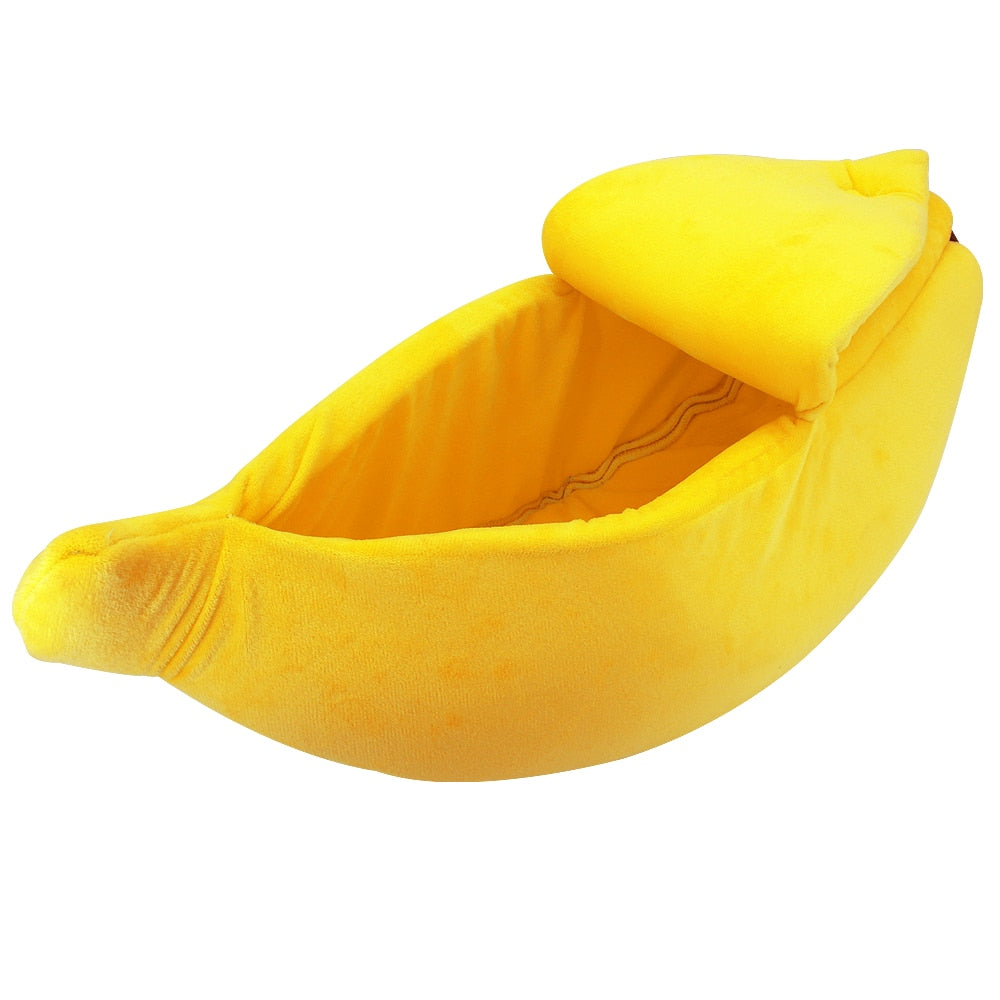 Cute Banana Cat Dog Bed - My Puppy Fresh