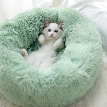 Donut Faux Fur Pet Bed - My Puppy Fresh