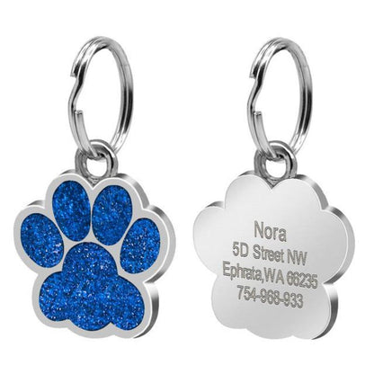 Paw Shape Dog ID Tag - My Puppy Fresh