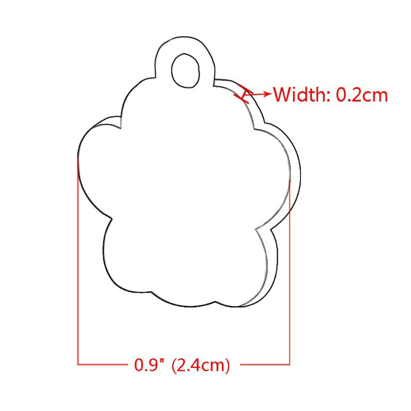 Paw Shape Dog ID Tag - My Puppy Fresh