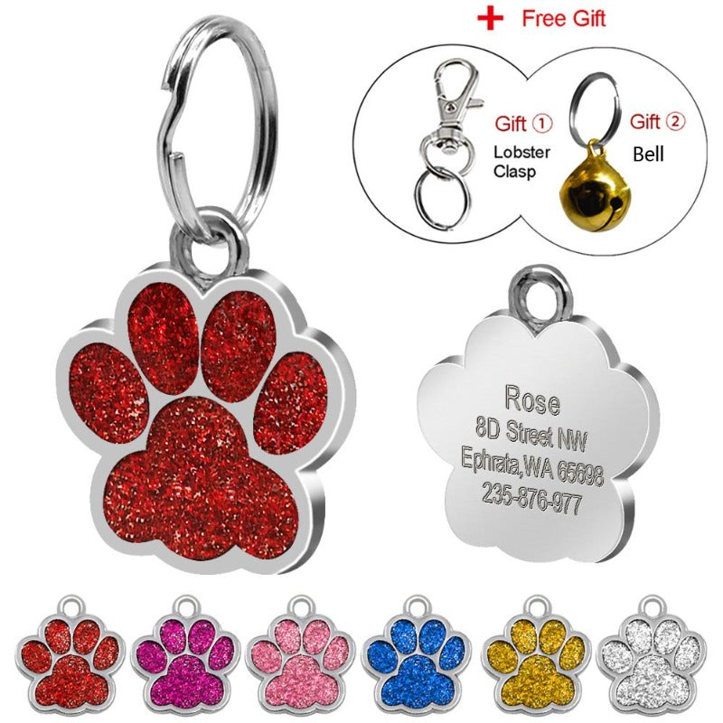 Paw Shape Dog ID Tag - My Puppy Fresh